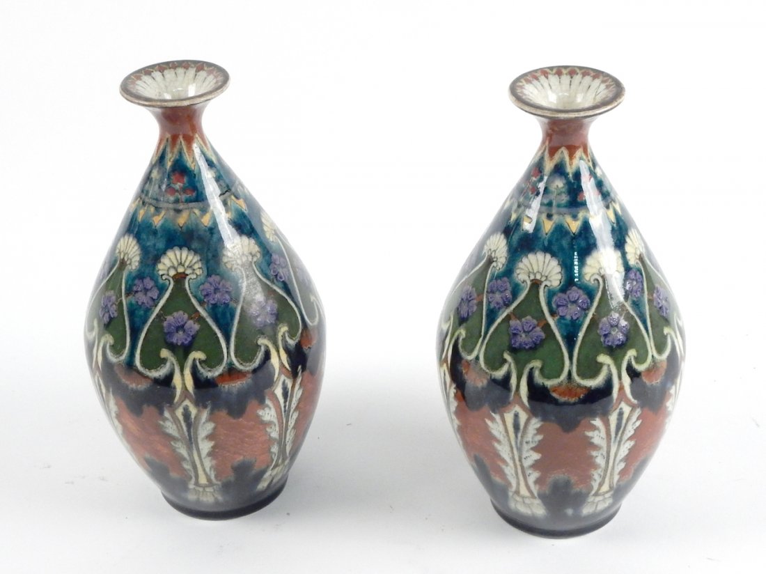 Pair of Art Pottery Vases (1 of 6)