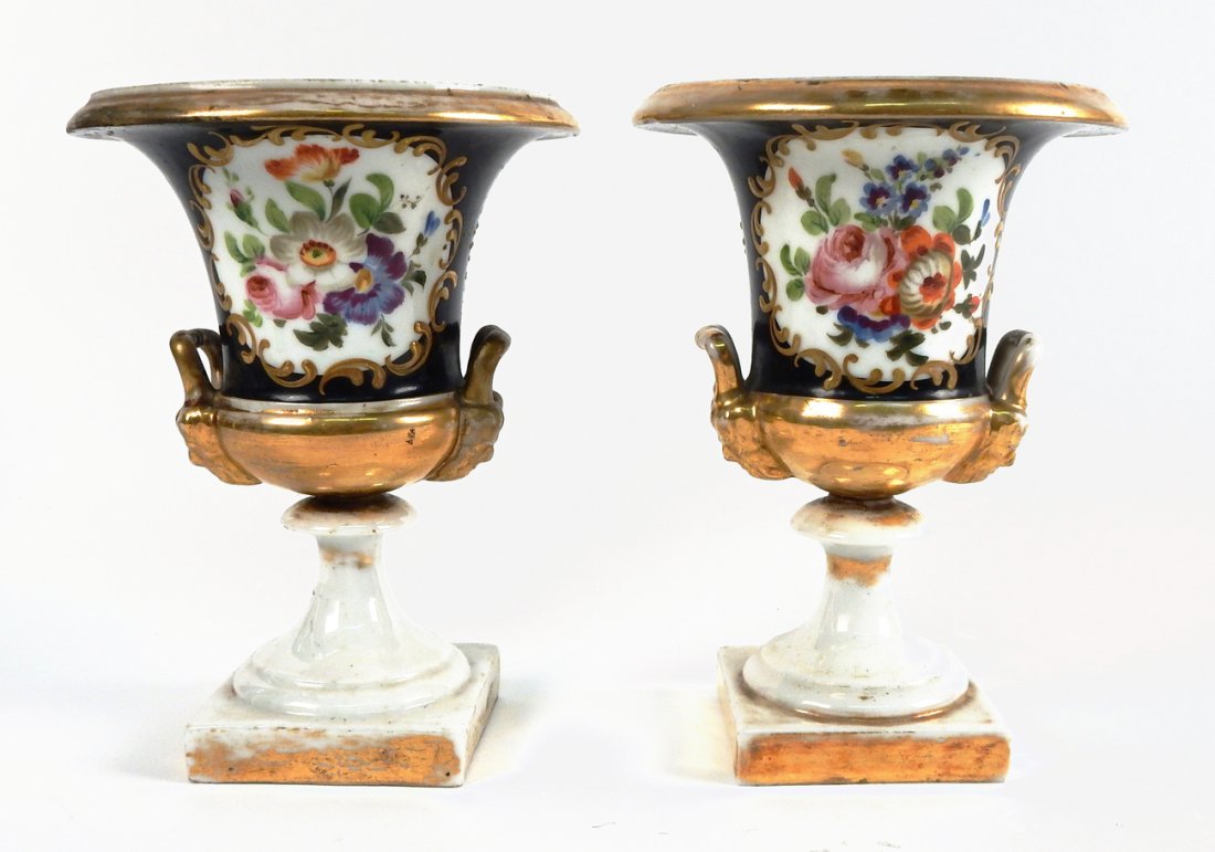 Pair of Old Paris Urns (1 of 5)