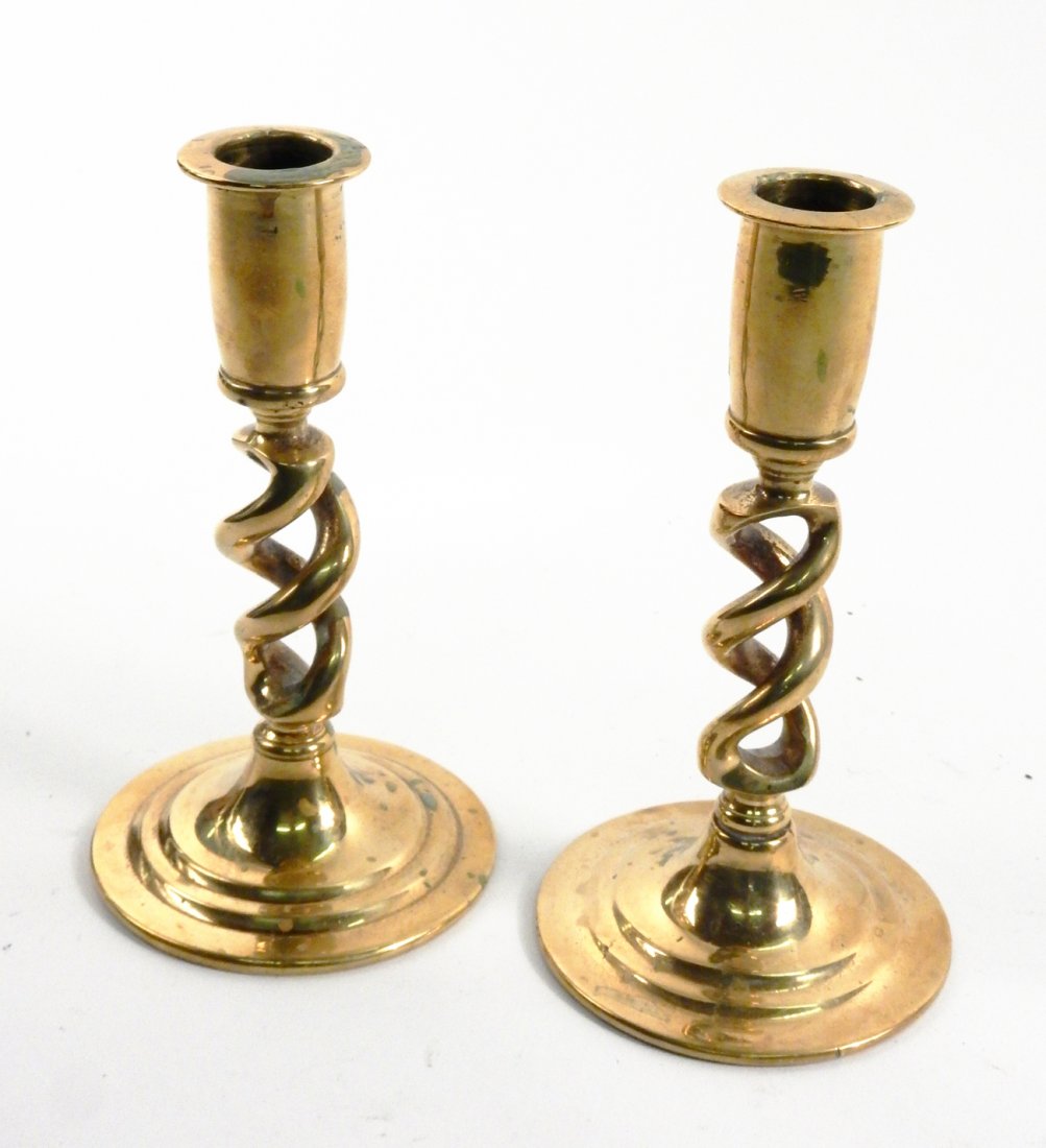 Pair of Brass Candlesticks (1 of 5)