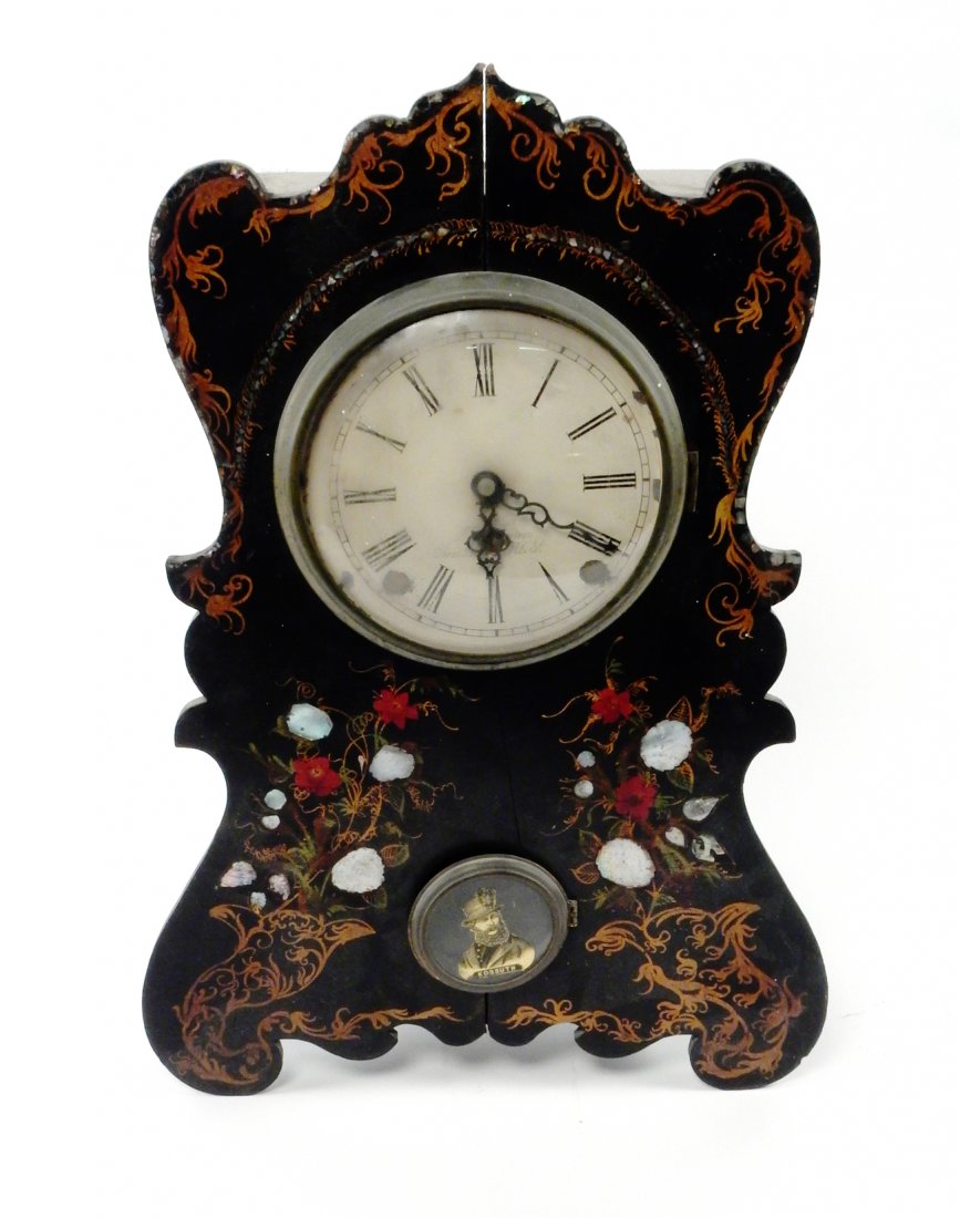 J.C. Brown Mother-of-Pearl Clock (1 of 5)