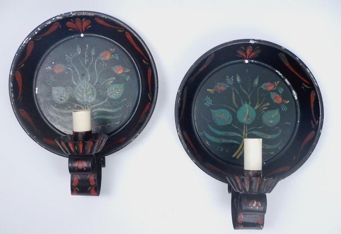 Vintage Tole, Gothic Revival Sconces (1 of 8)