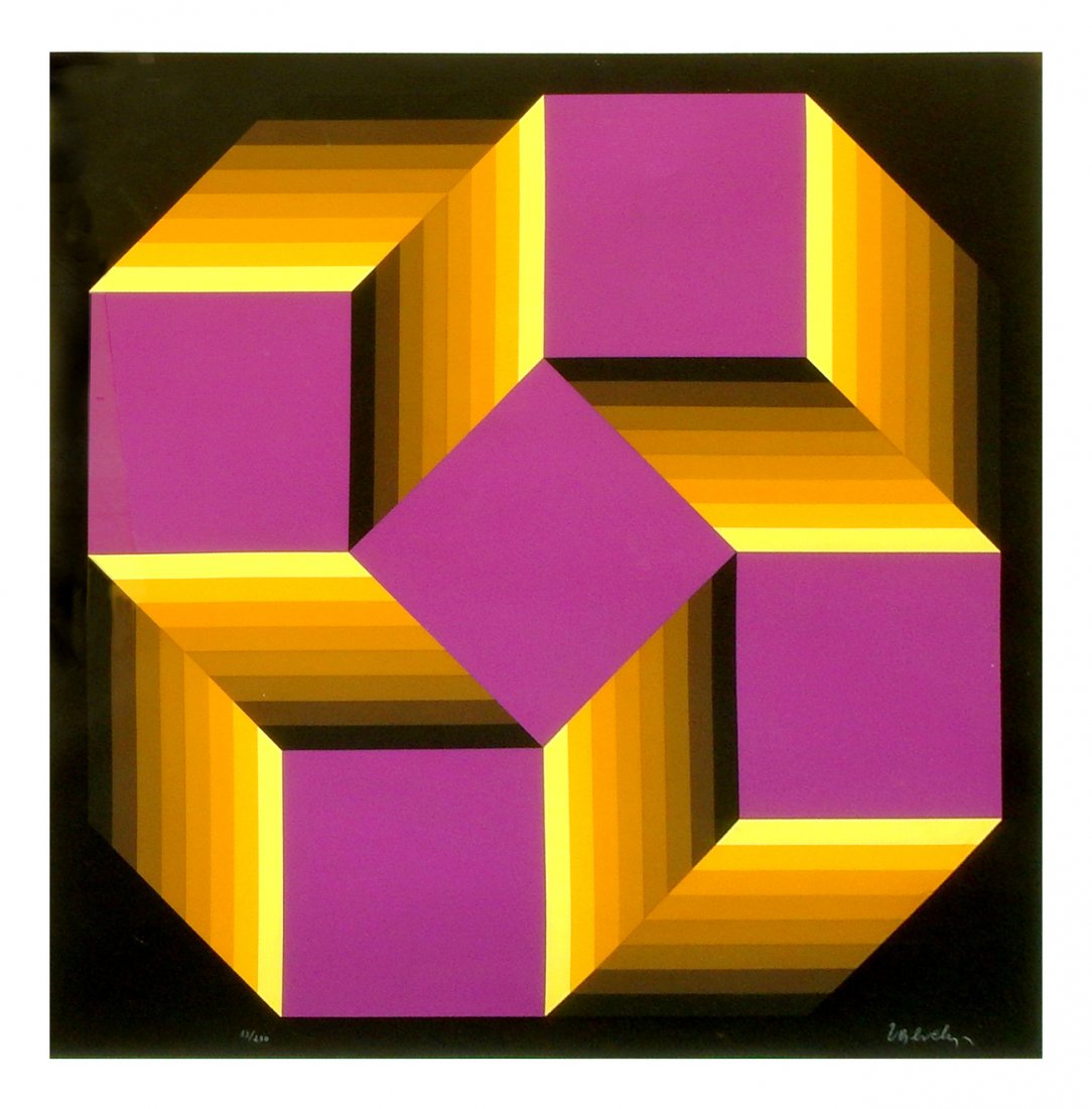 Victor Vasarely, Signed Silkscreen (1 of 4)