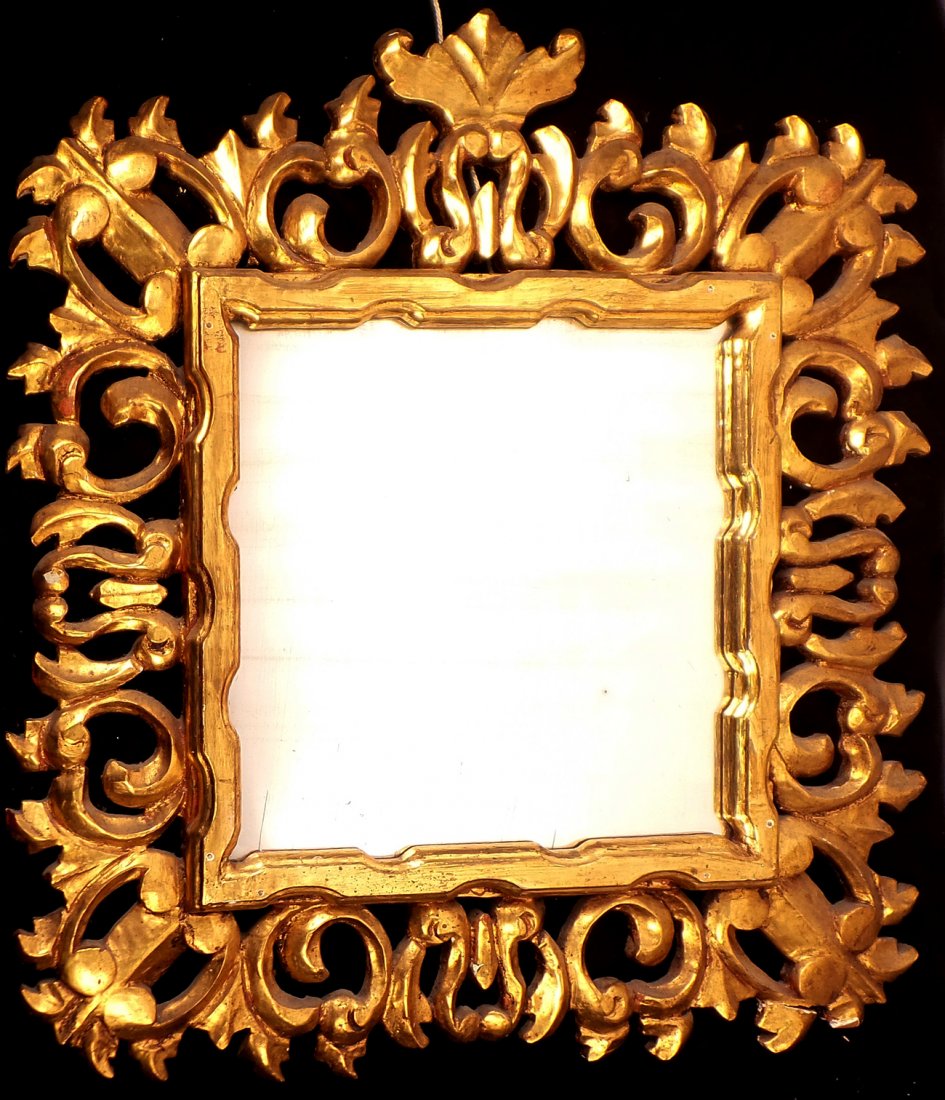 Gilt Wood Baroque-Style Mirror (1 of 5)
