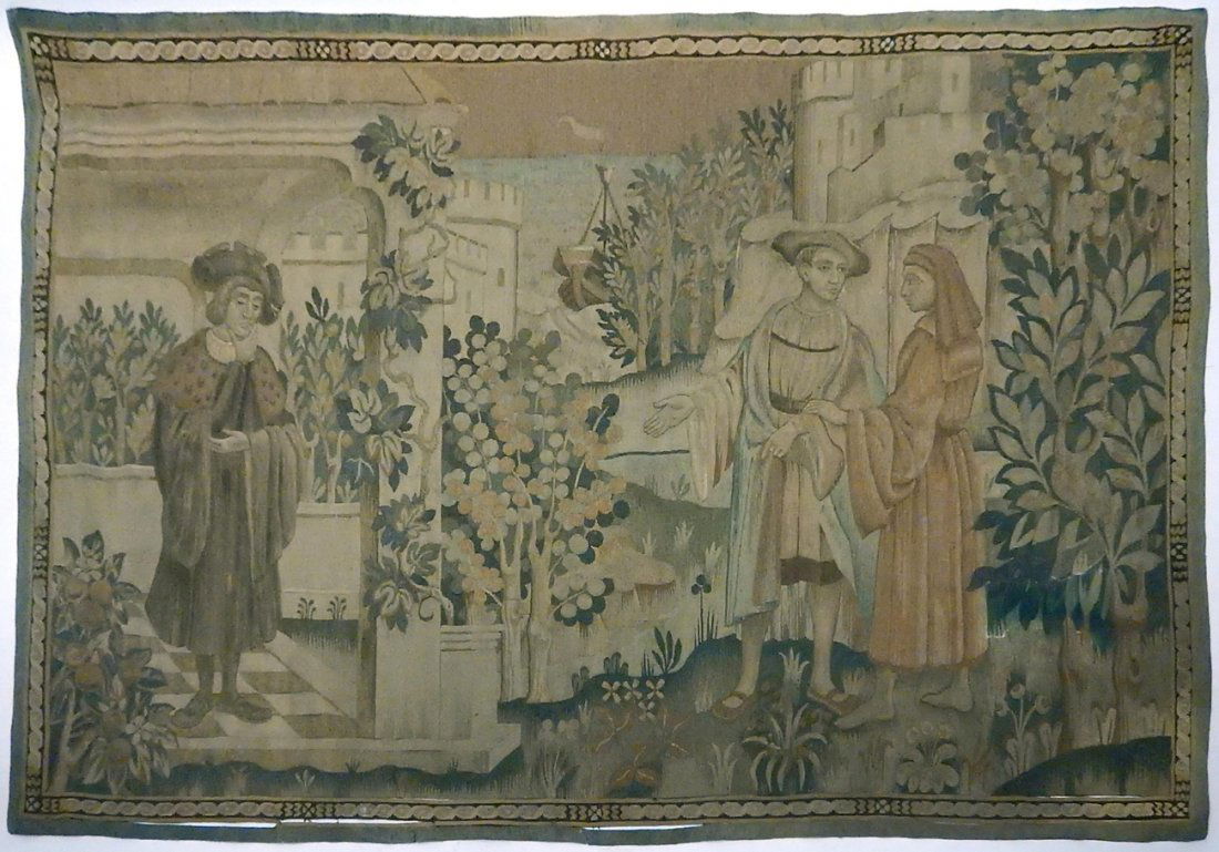 Two 19th C. Figurative Tapestries (1 of 10)