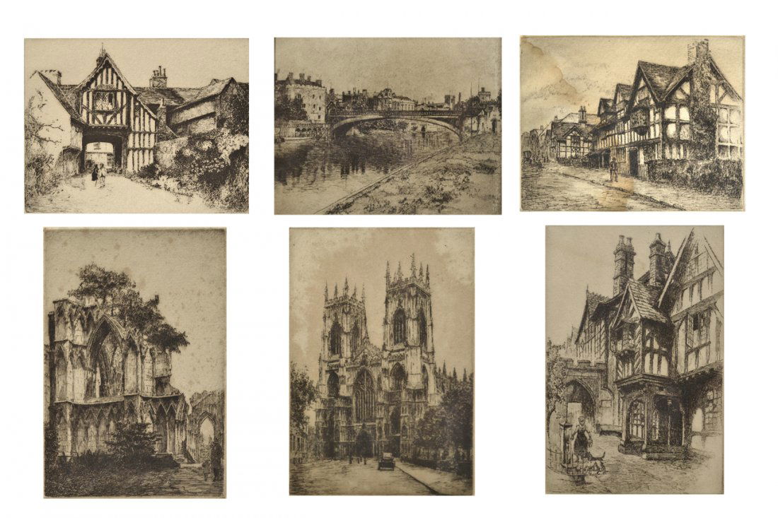Six Edward Cherry Etchings (1 of 5)