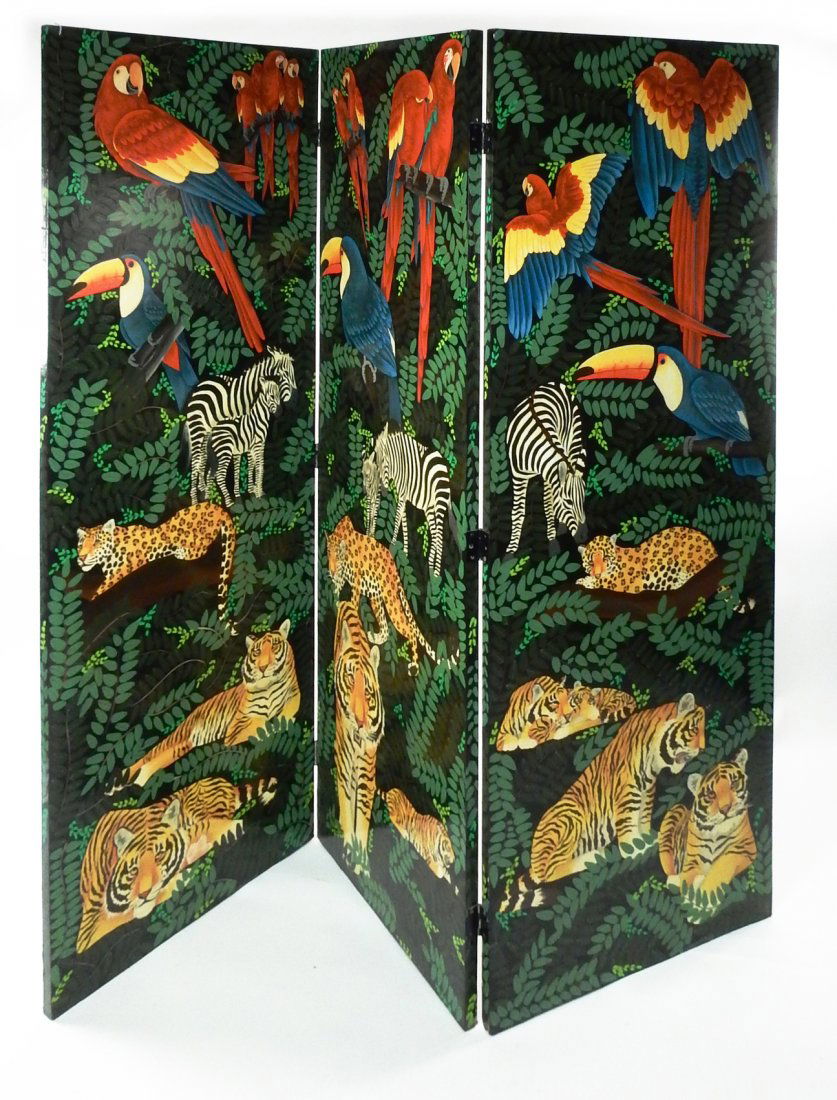 3-Panel Animal Decorated Screen (1 of 7)