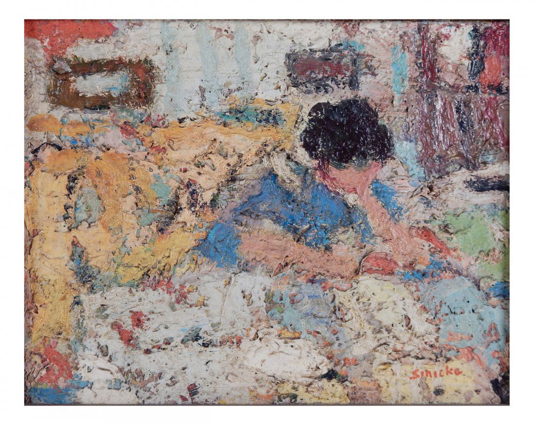 George Rene Sinicki, "La Lecture" (1 of 10)