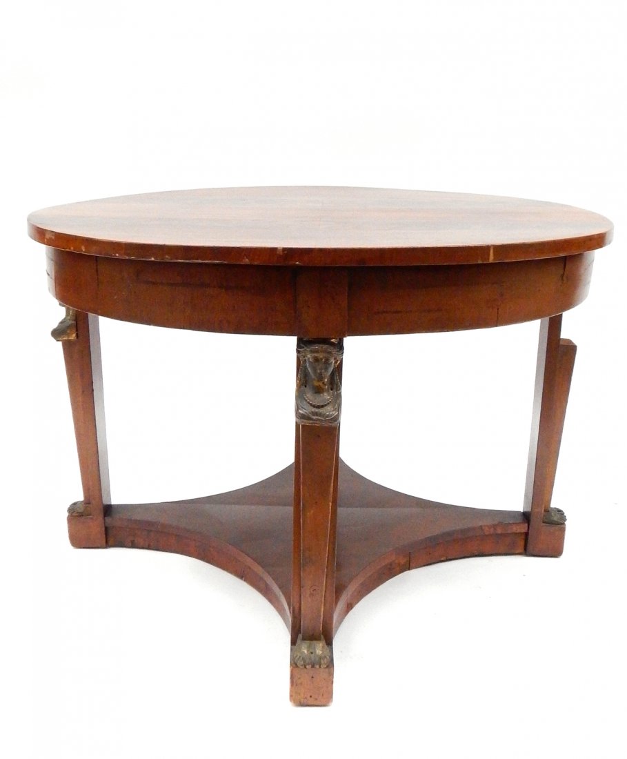 Round Empire Mahogany Table (1 of 9)