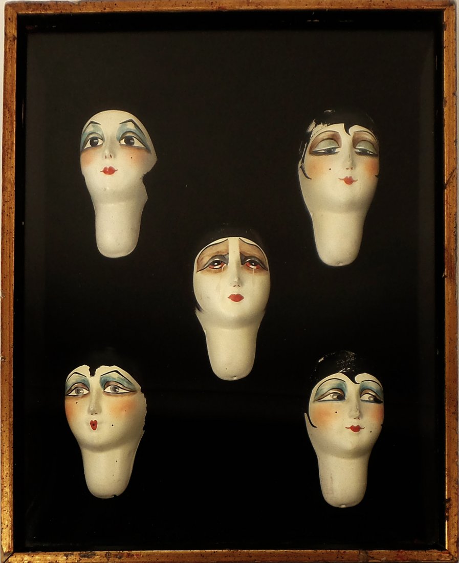 Five Painted Doll Heads (1 of 5)