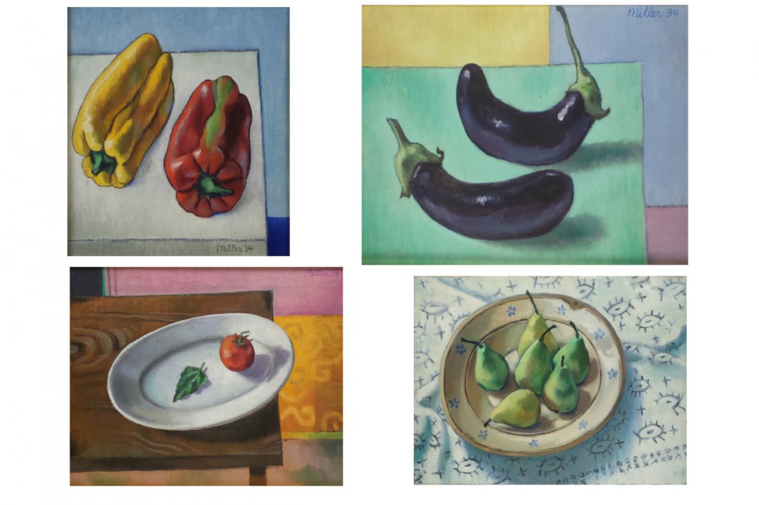 Robert Miller, 4 Oil on Canvases (1 of 10)