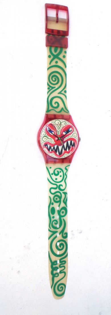 Kenny Scharf  "Time Monster" Swatch Wall Clock (1 of 7)