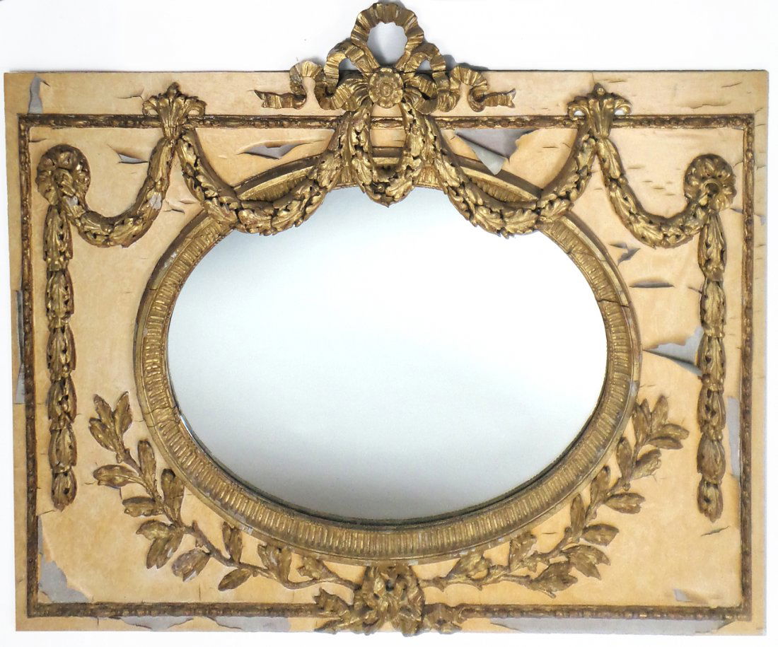 French Gilt Wood Decorated Mirror (1 of 6)