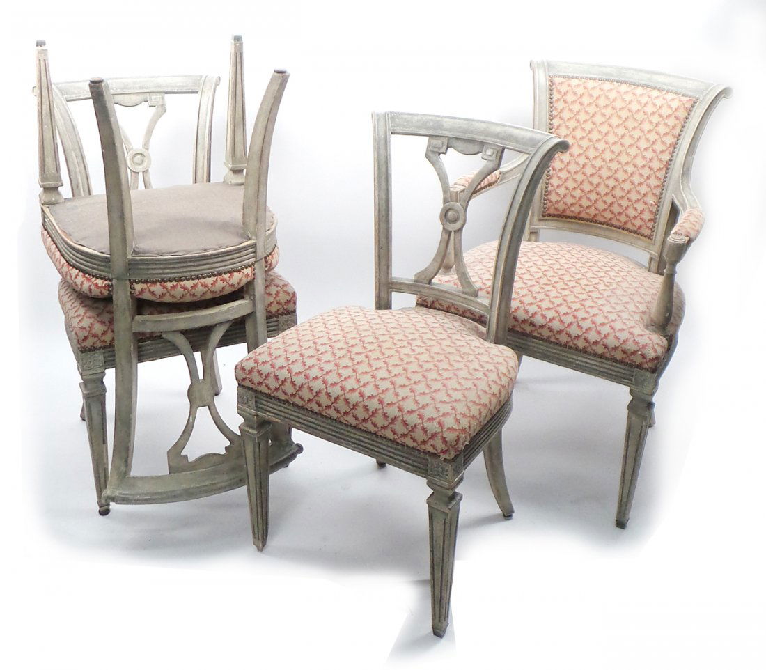 Set of Four Provincial Chairs (1 of 10)