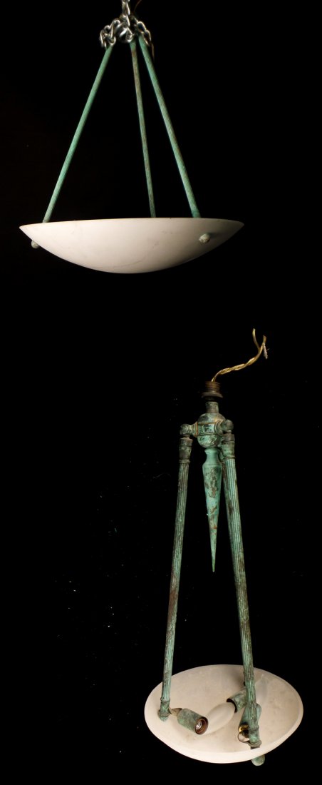 2 Patinated Light Fixtures (1 of 8)