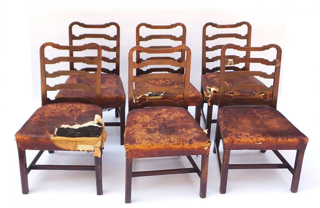 Set of Seven Georgian Ladder-Back Chairs (1 of 10)