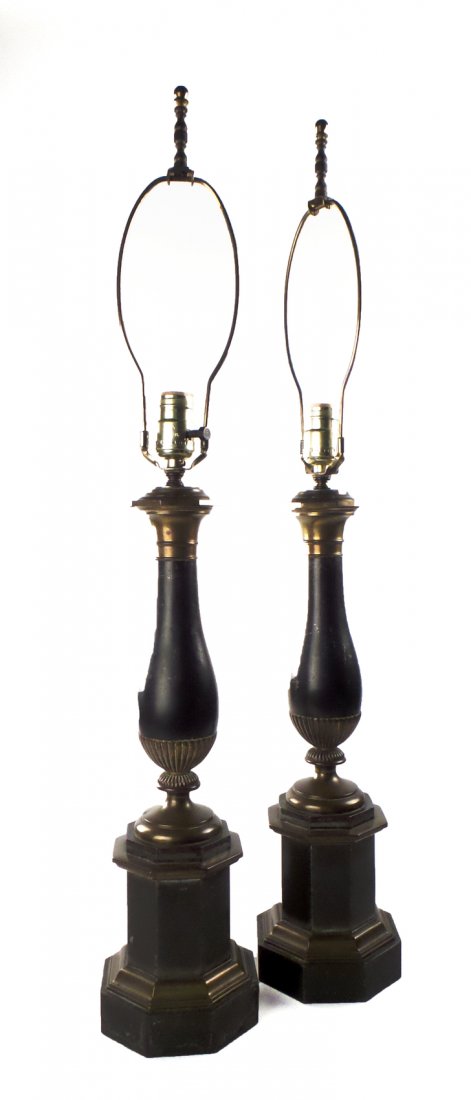 Pair of Octagonal Column Lamps (1 of 8)