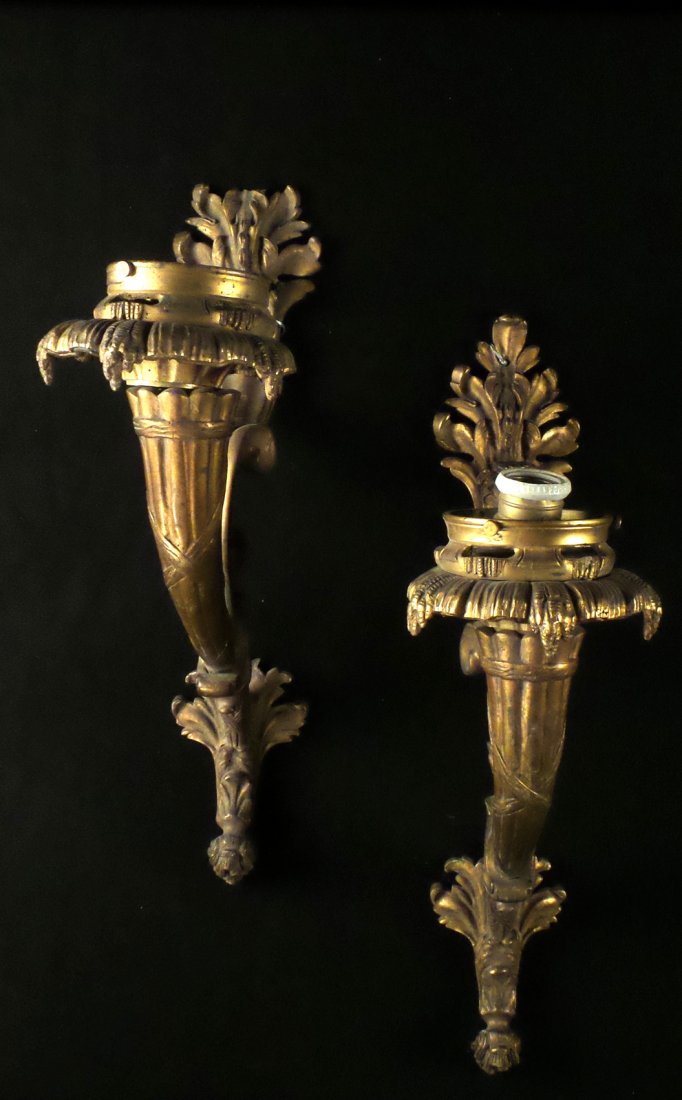 Pair of Cornucopia Single Light Sconces (1 of 10)