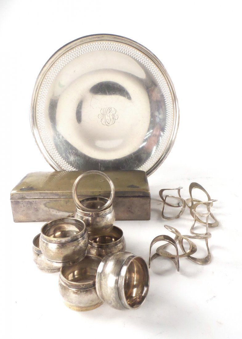 Sterling Silver Circular Tray and Others (1 of 9)