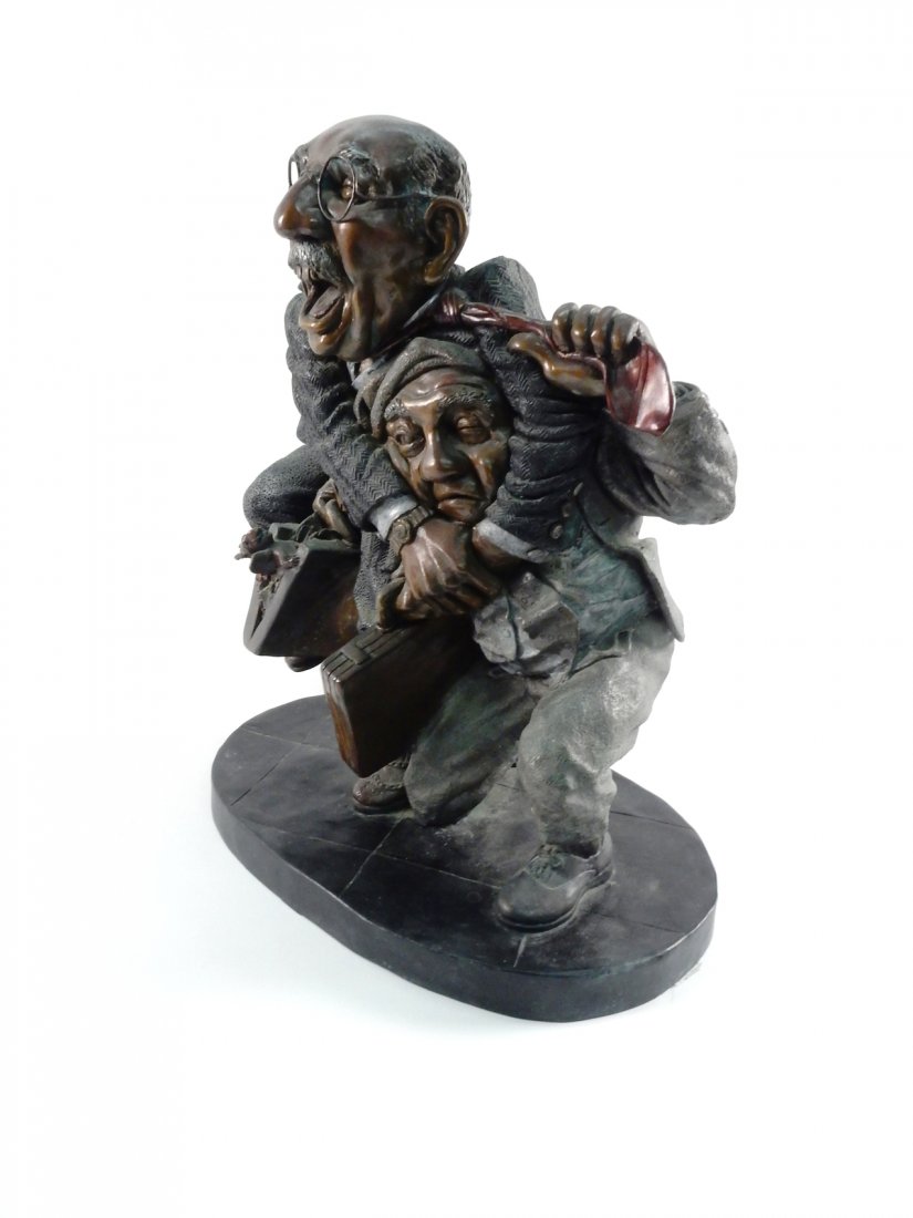 Charles Bragg, Lawyer and Client -Bronze (1 of 6)