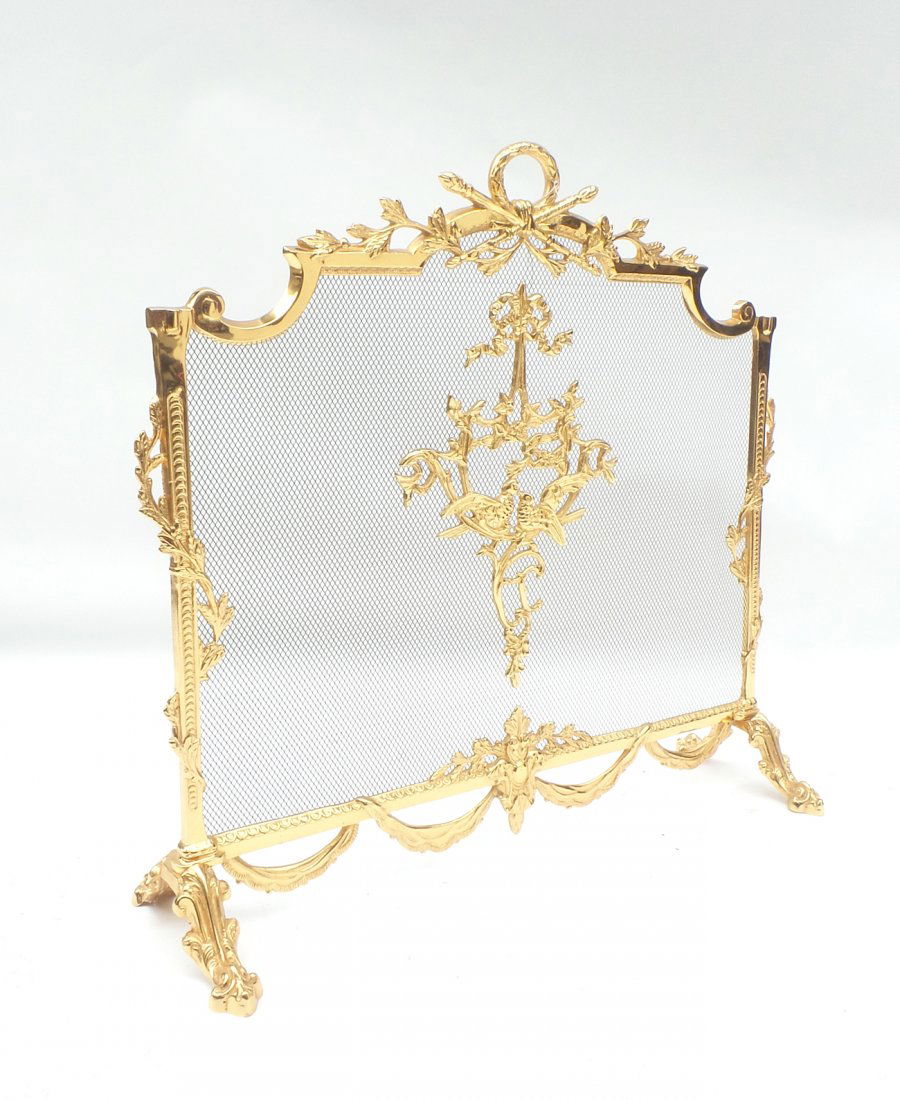 Gilt Metal French Style Fire Screen (1 of 7)