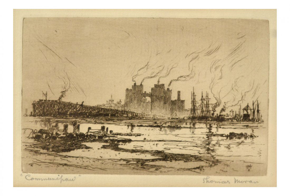 Thomas Moran "Communipaw" Etching (1 of 5)
