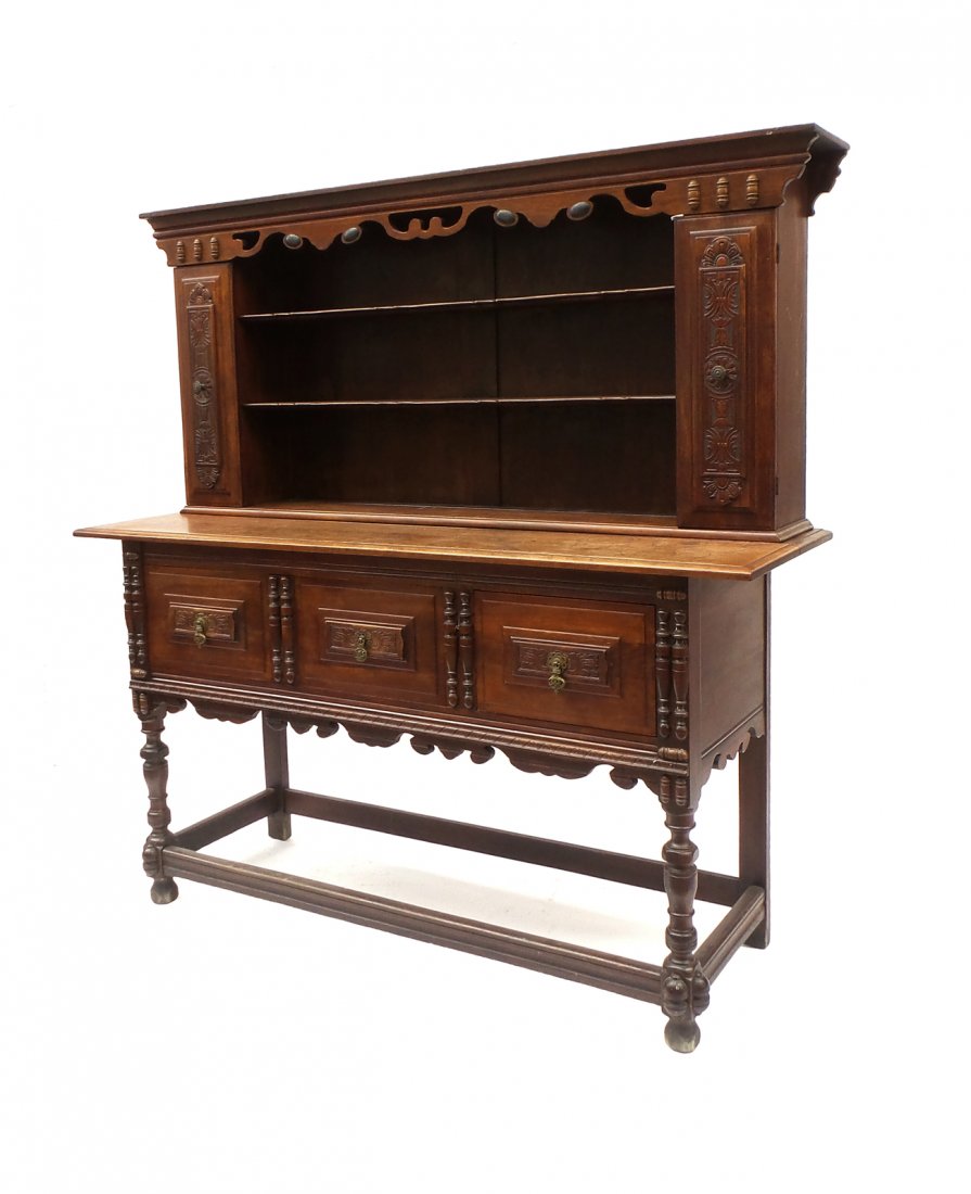 Victorian Oak Hutch (1 of 10)