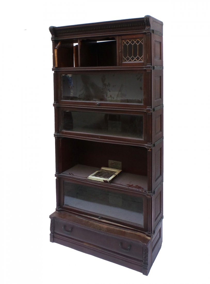 Five Stack Lawyers Bookcase by IDEAL (1 of 9)
