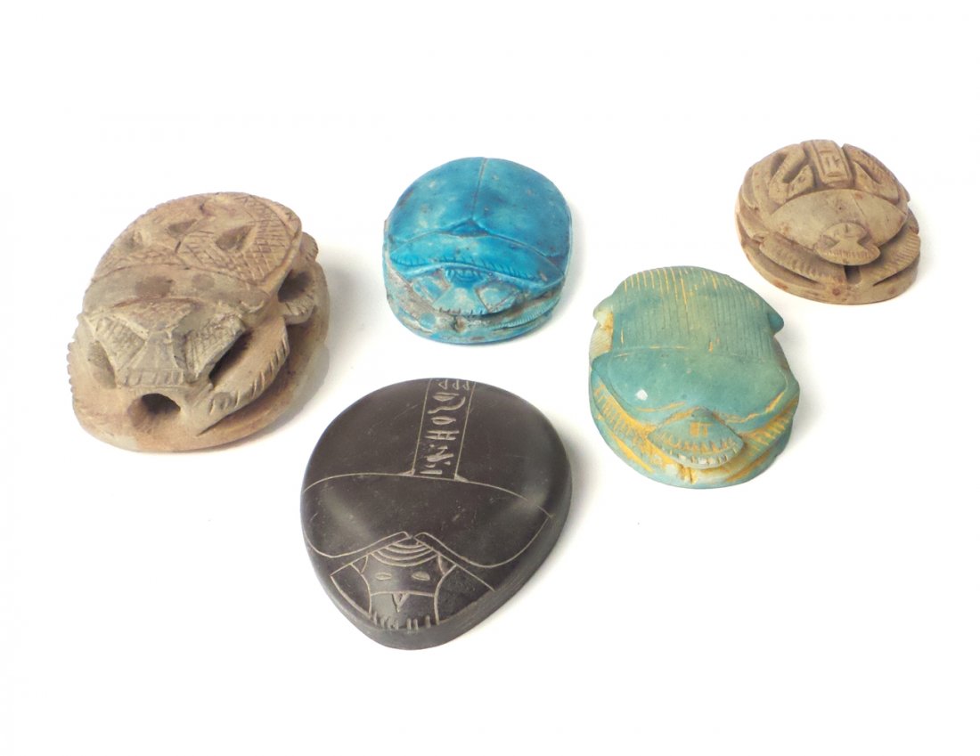 Five Egyptian Scarabs (1 of 10)