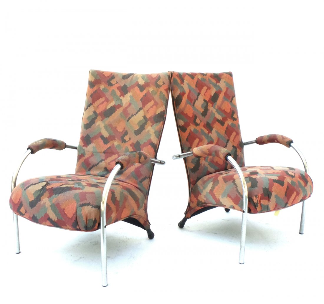 Pair of Chrome Armchairs (1 of 10)