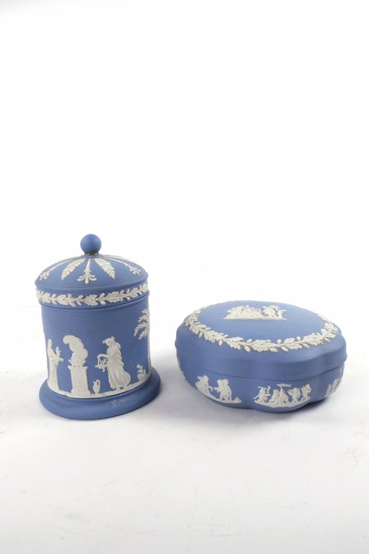 Two Blue Wedgwood Vessels (1 of 10)