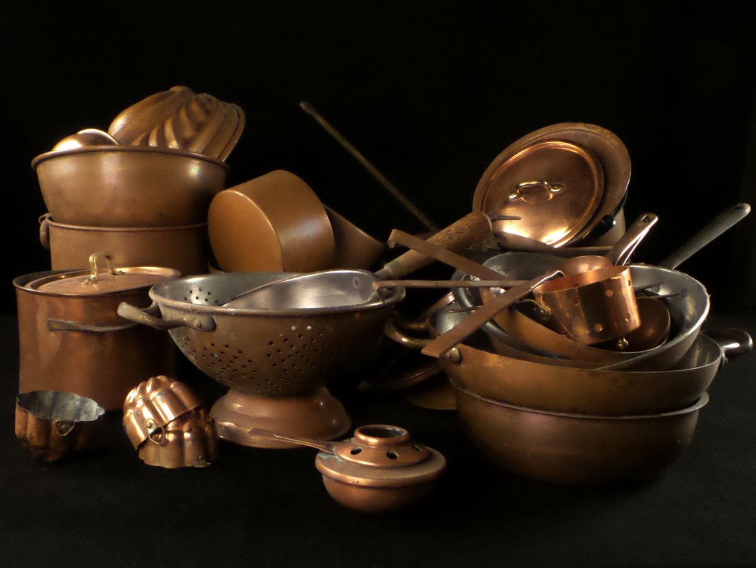 Collection of Copper Cookware 25+pcs. (1 of 10)