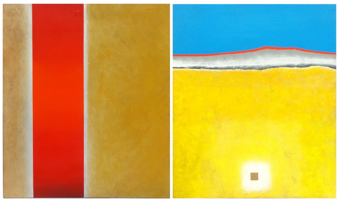 Two R. Donish Color Field Oil on Canvases (1 of 4)