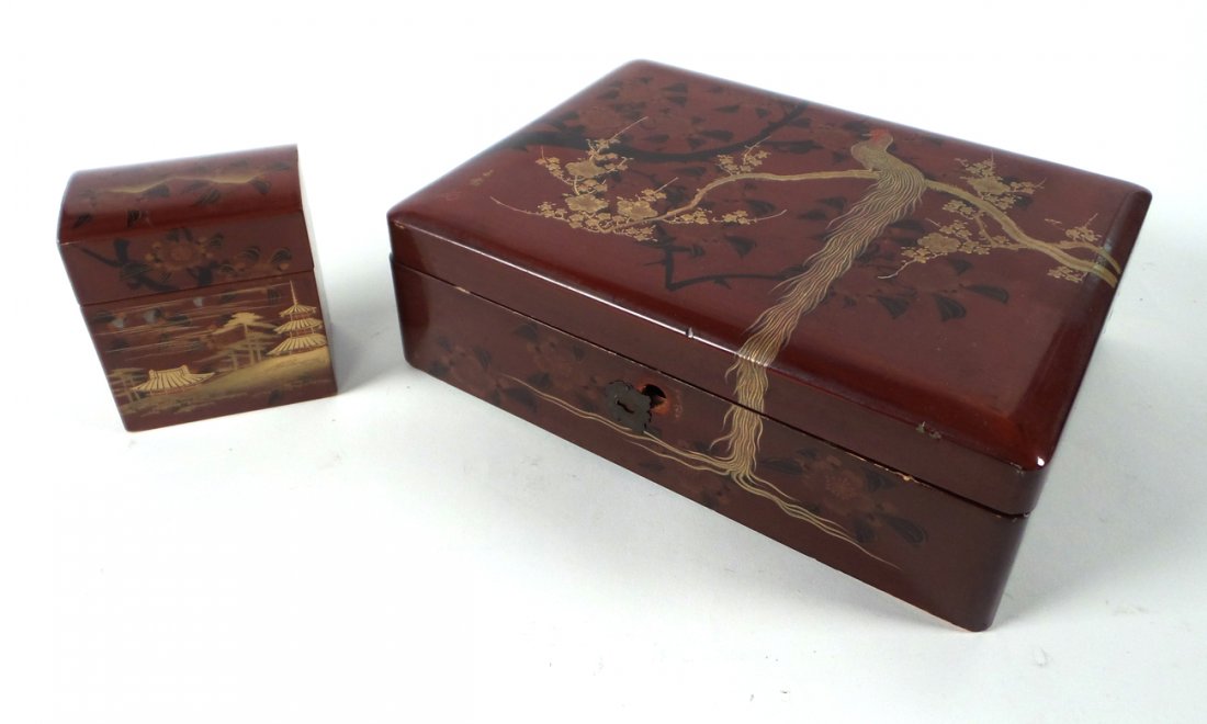 Two Japanese Lacquer Boxes (1 of 10)