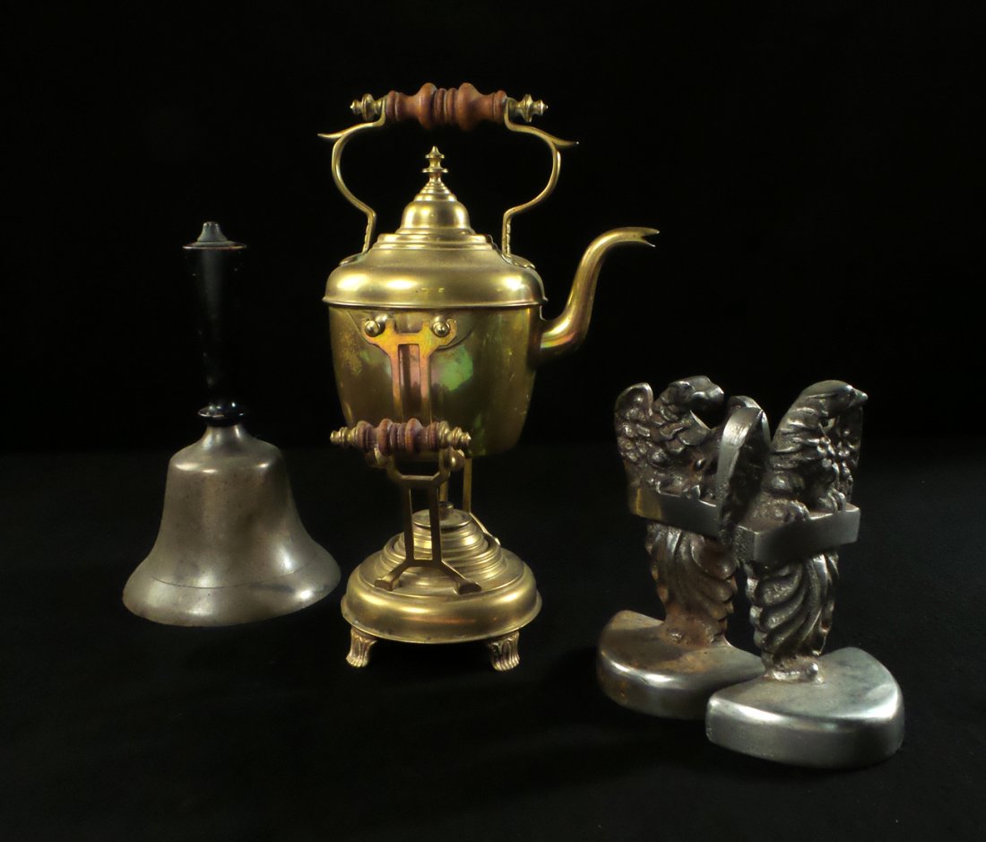 3 Articles: Bell, Bookends, Tea Kettle (1 of 10)