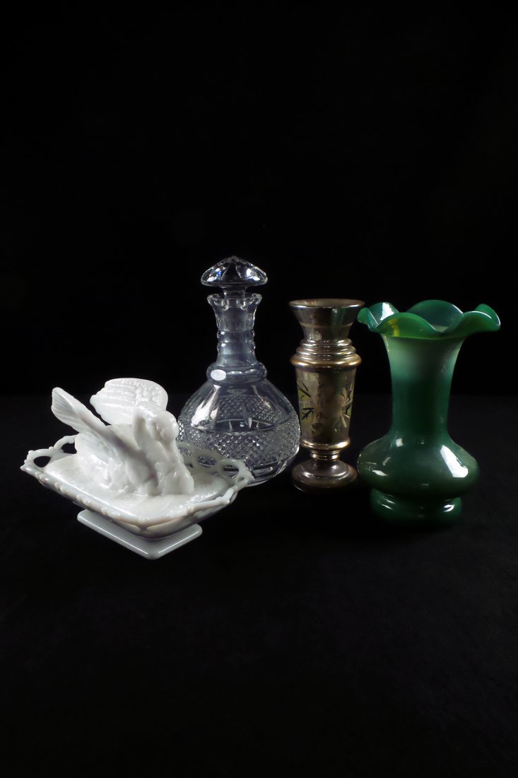 Two Vases, Decanter, Covered Dish (1 of 7)