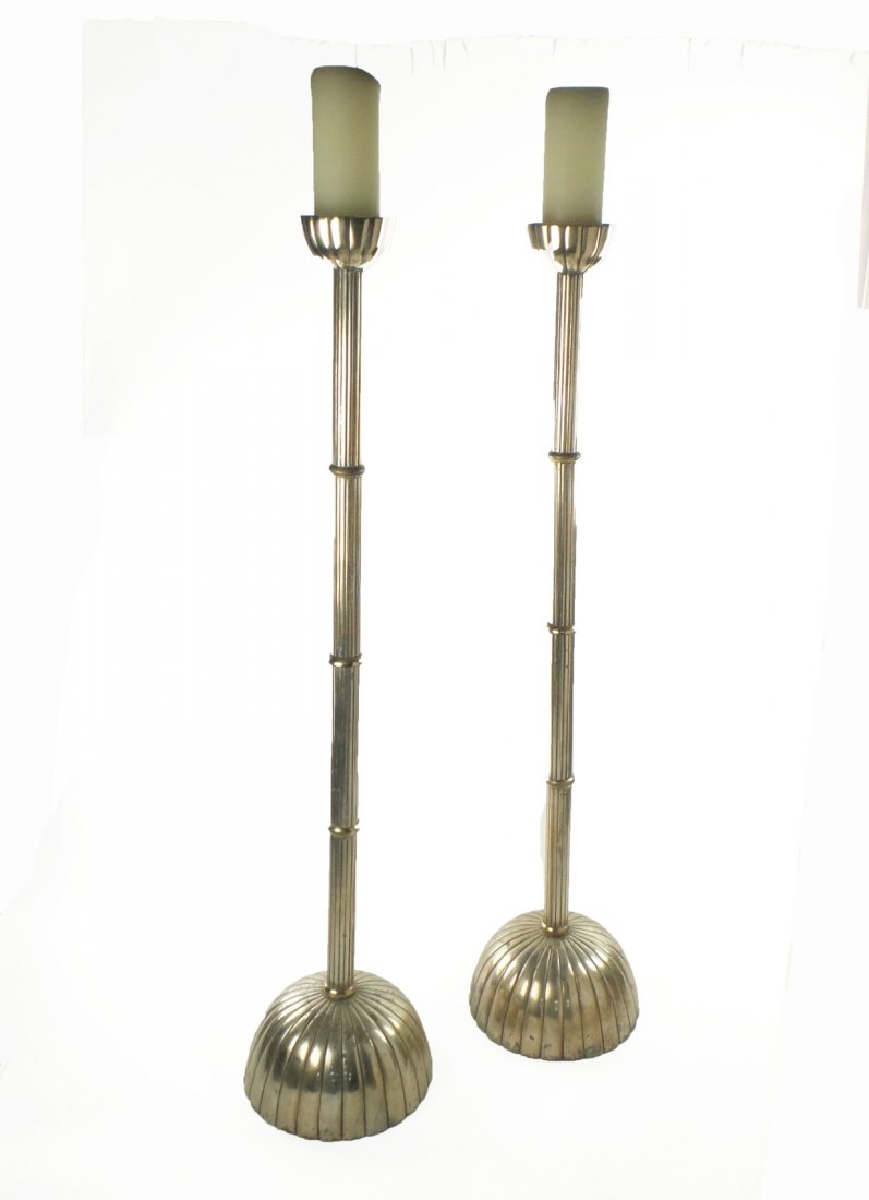 Pair of Brass Candle Stands (1 of 7)