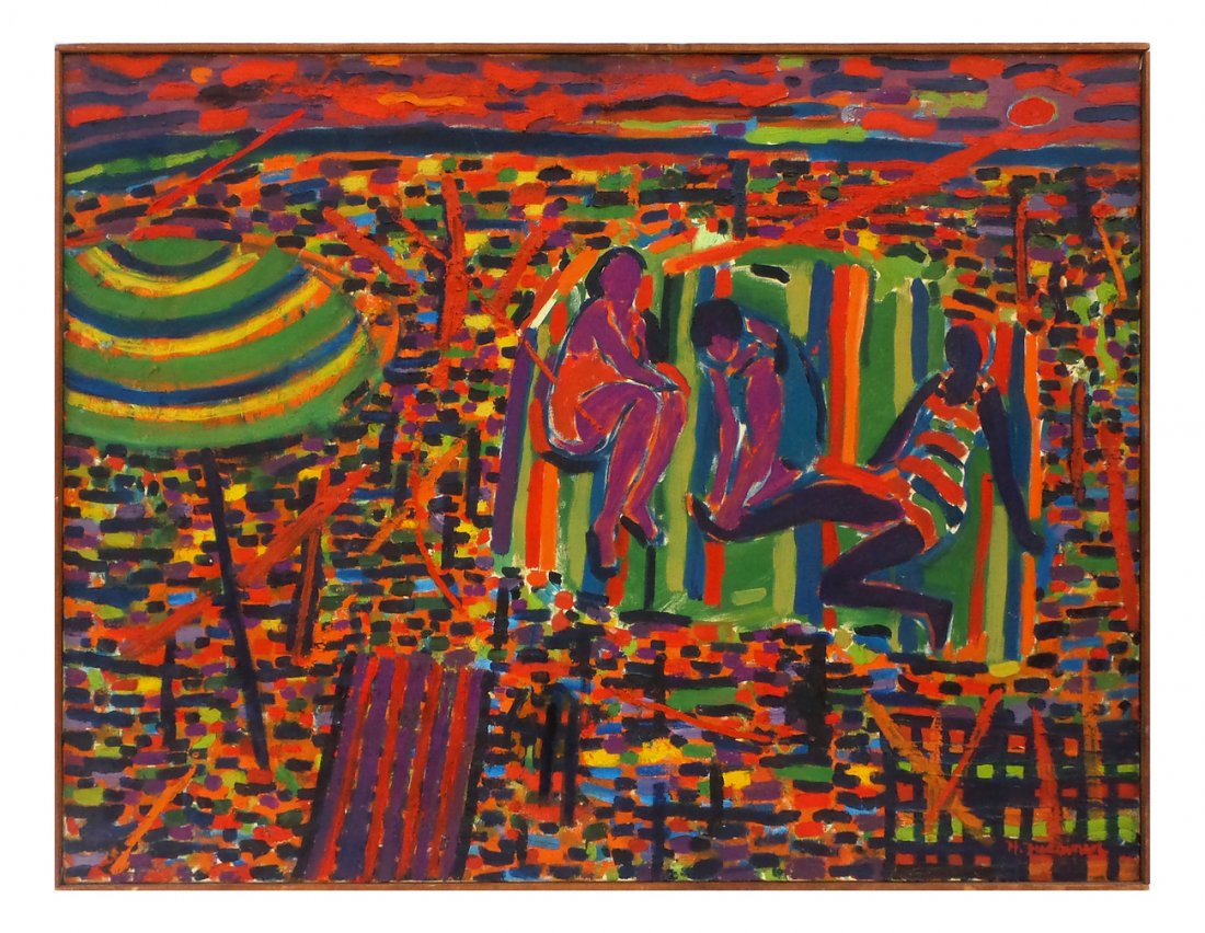 Howard Fussiner, "Three Bathers" (1 of 3)