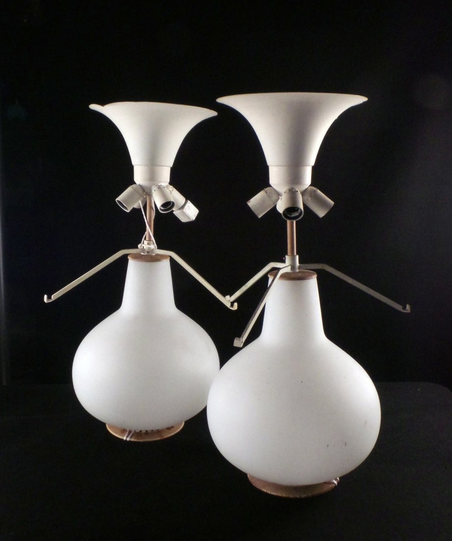 Pair of French Mid-Century Table Lamps (1 of 8)