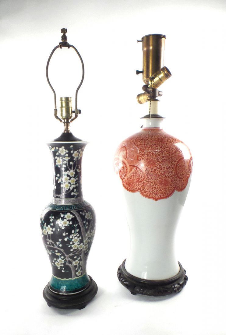 Two Porcelain Asian Lamps (1 of 6)