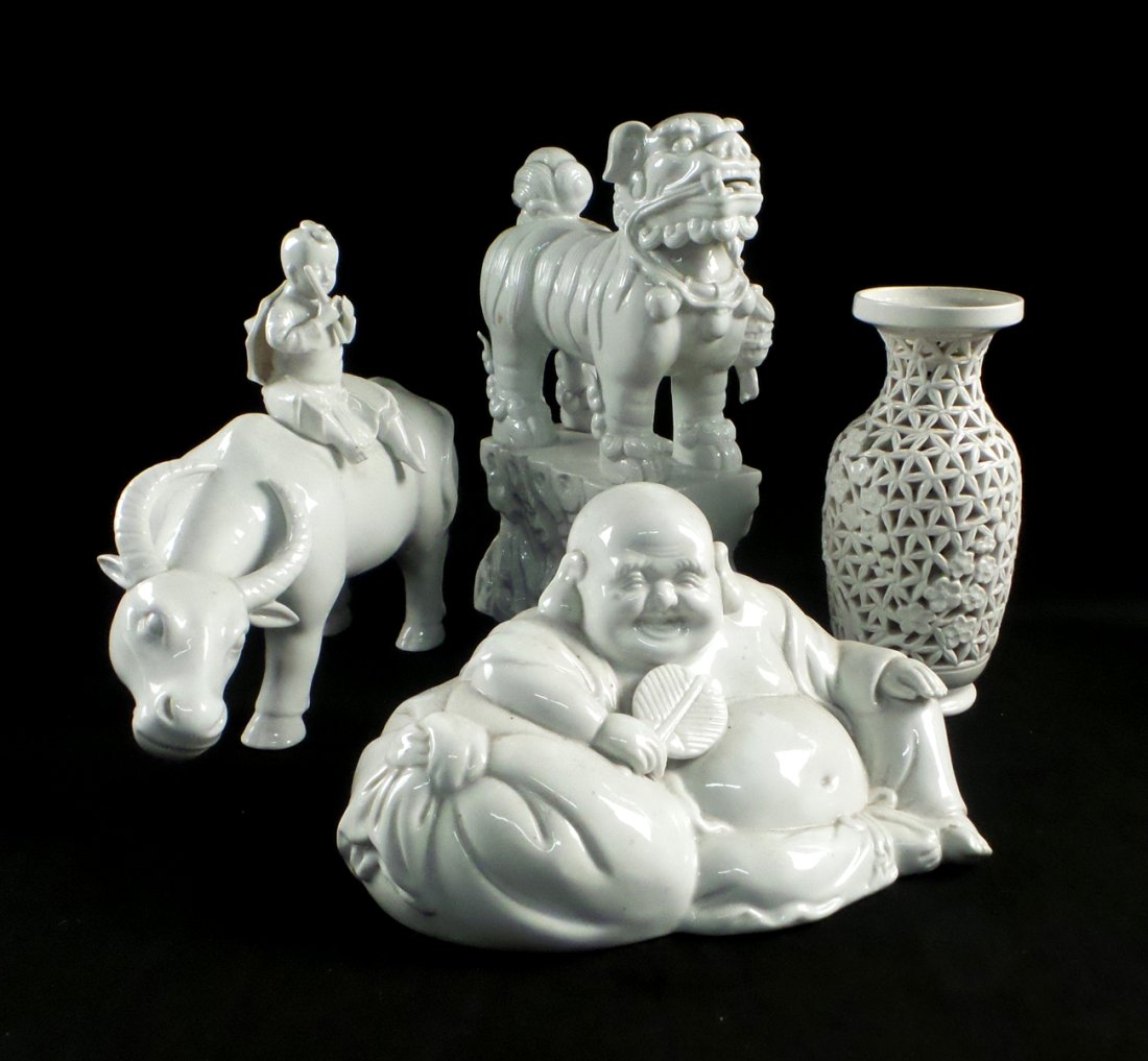 Four Porcelain Blanc de Chine Articles (1 of 9)