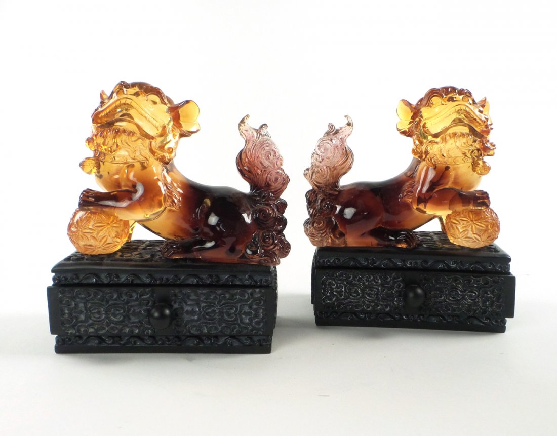 Pair of Foo Dog Boxes (1 of 8)