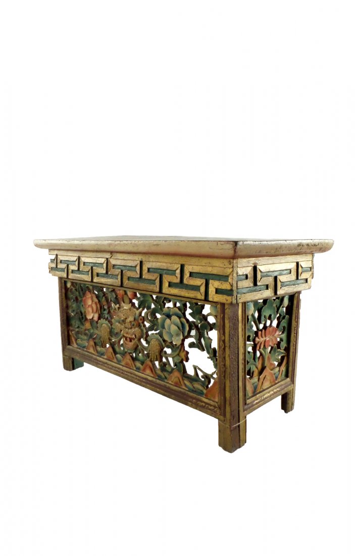 Low Ornate Asian Folding Table (1 of 5)