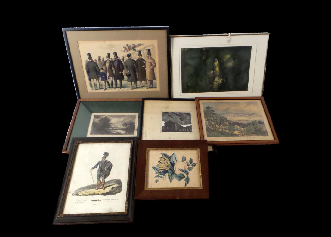 Lot of 7 Assorted Framed Works (1 of 8)