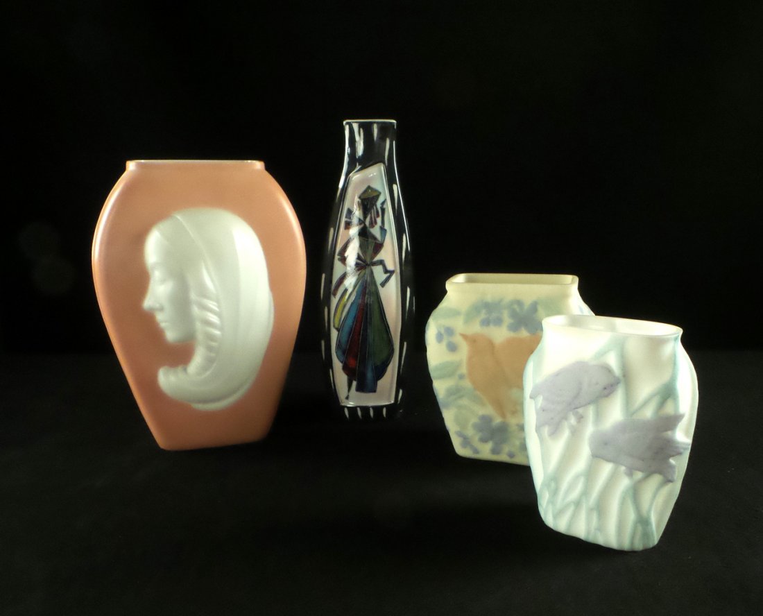 Four Art Pottery Vases (1 of 8)