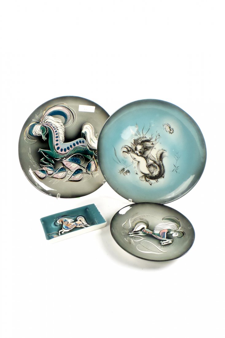 Sasha Brastoff, 3 Chargers and Tray (1 of 7)