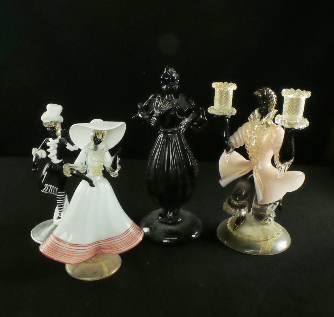 Four Venetian Glass Figures (1 of 5)