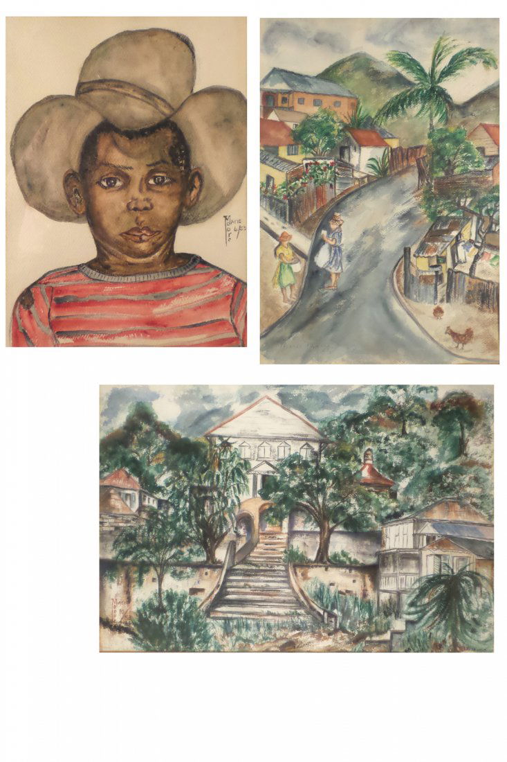 Maria Moore, 3 Tropical Village Scenes (1 of 8)
