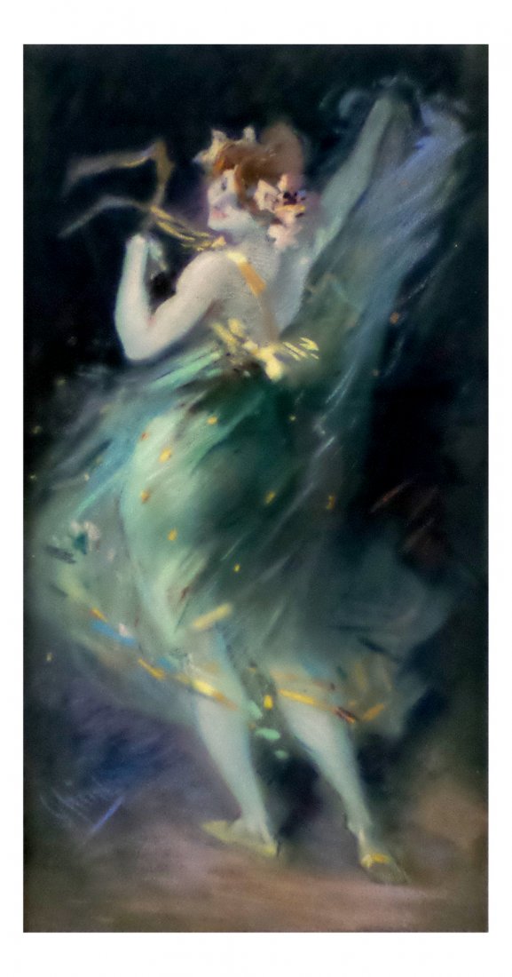 Jules Cheret, "Loie Fuller", Pastel (1 of 4)