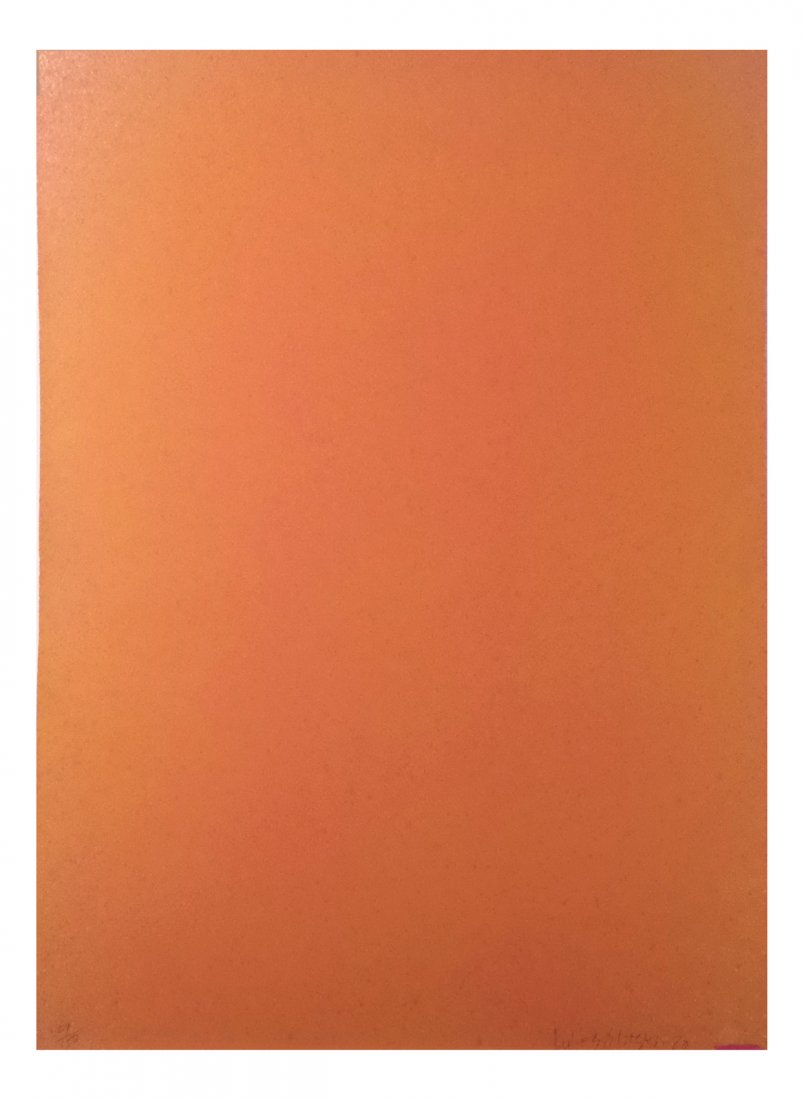 Jules Olitski Untitled Pink Orange Litho (1 of 2)