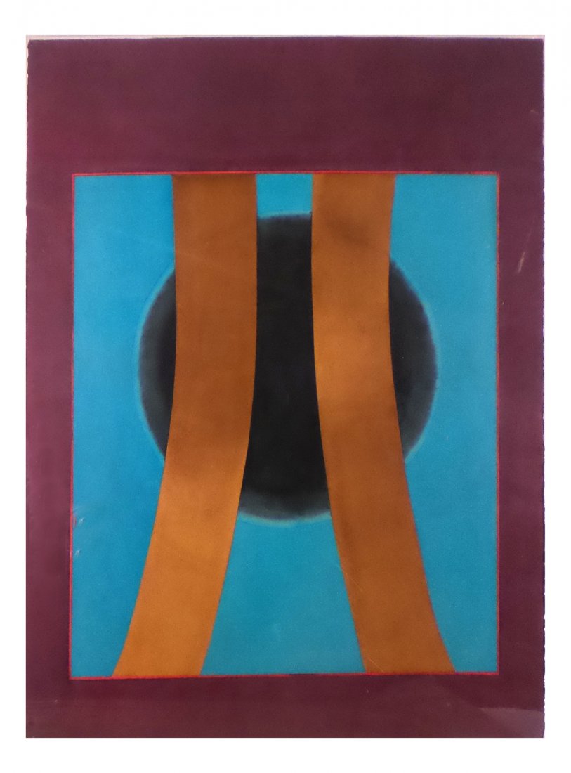 R. Donijh Watercolor, Abstract Geometric (1 of 3)